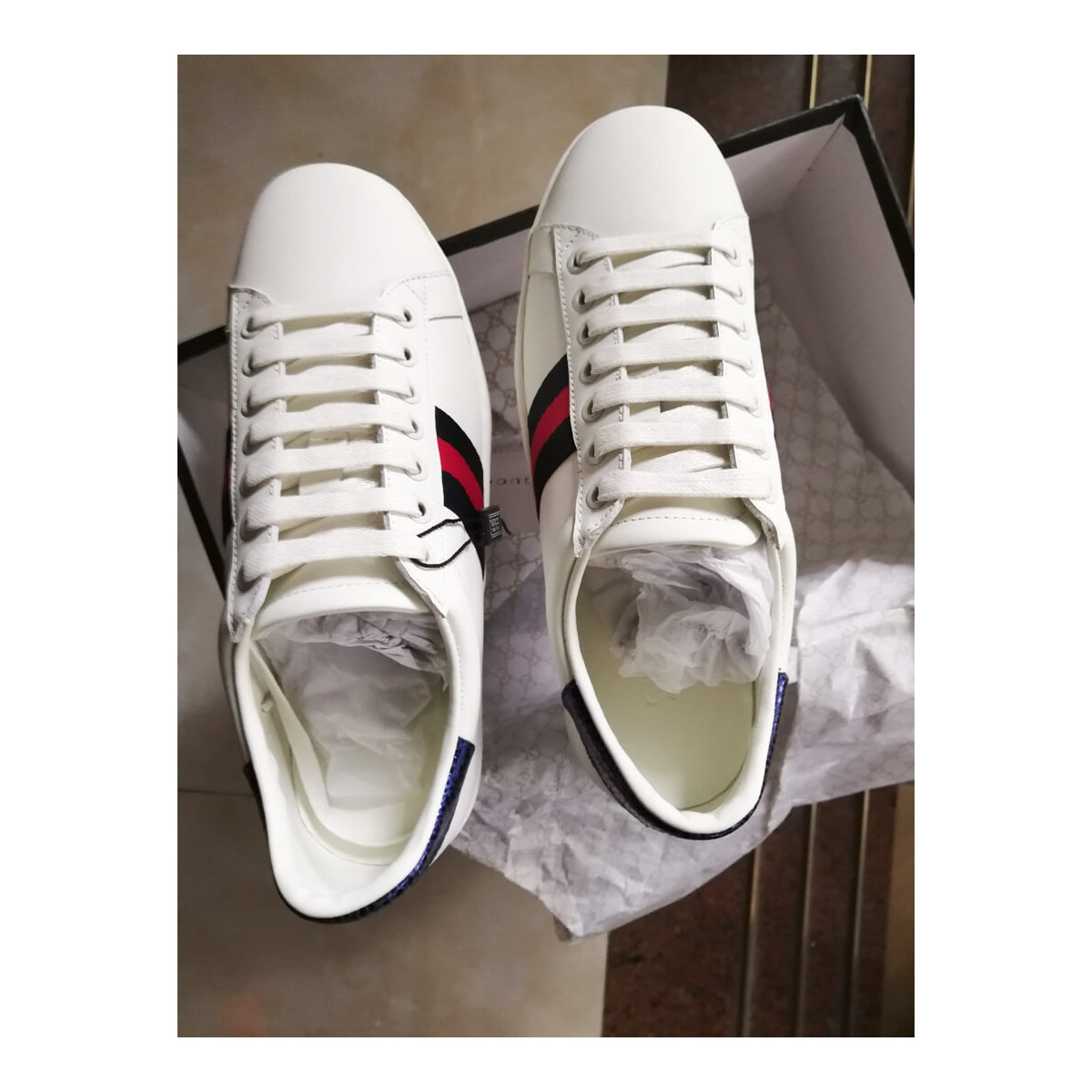 gucci ace leather