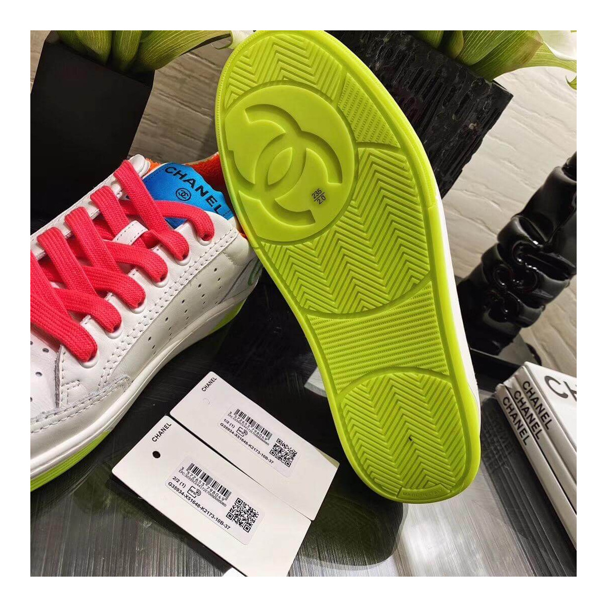 chanel sneaker multicolor